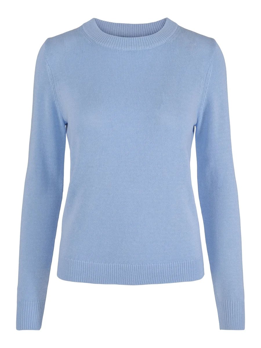 Basic round neck pullover Blå - Image 2