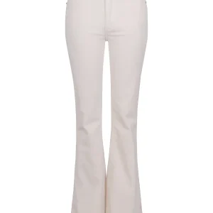 Flared cord trouser Ecry