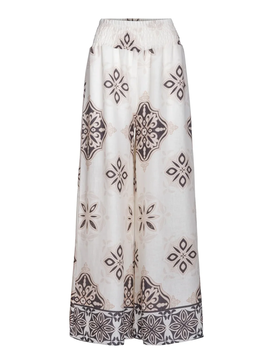Printed wide trouser Multi