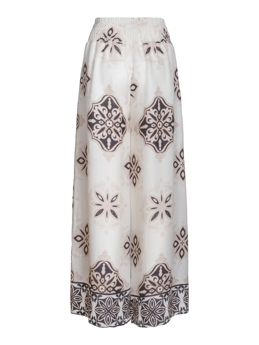 Printed wide trouser Multi - Image 3