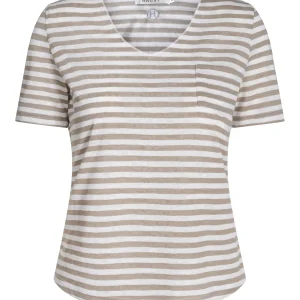 Casual V-neck top Olivengrønn
