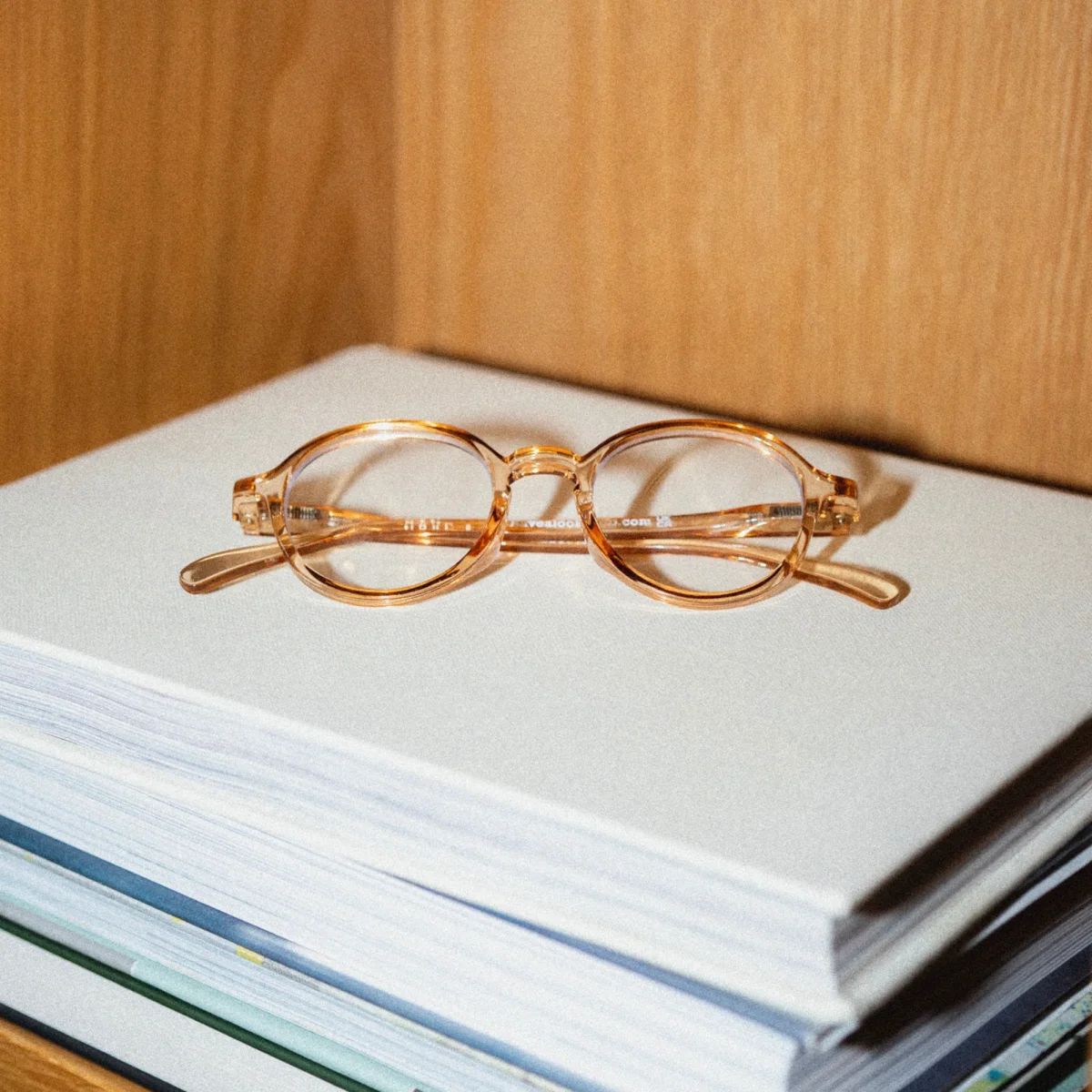 Lesebriller Circle Slim - amber - Image 3