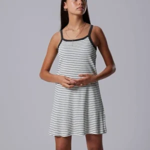 LMTD KJOLE M/STROPPER NLFHINAJA STRIPE KORT