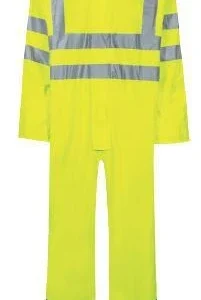 Brannhemmende Hi-Vis Regndrakt i PU kvalitet FR-LR57, Lyngsøe Rainwear