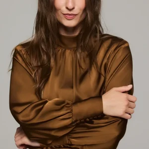 New Brianna Blouse Golden Cognac